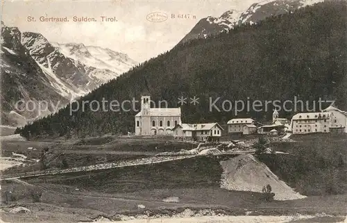 AK / Ansichtskarte Sulden_Ortler Sankt Gertraud Sulden_Ortler