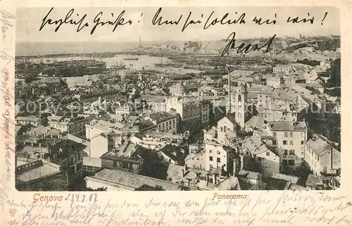 AK / Ansichtskarte Genova_Genua_Liguria Panorama Genova_Genua_Liguria