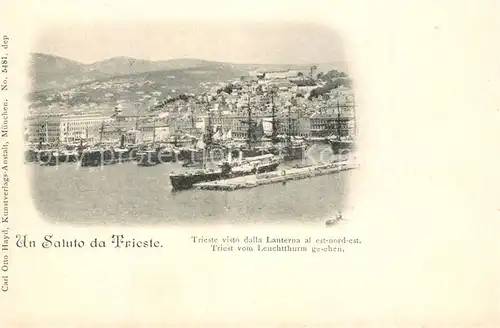 AK / Ansichtskarte Trieste Panorama Hafen Trieste