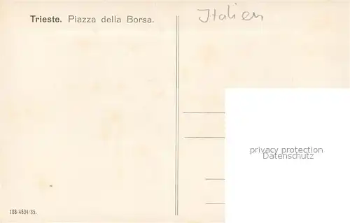 AK / Ansichtskarte Trieste Piazza della Borsa Trieste