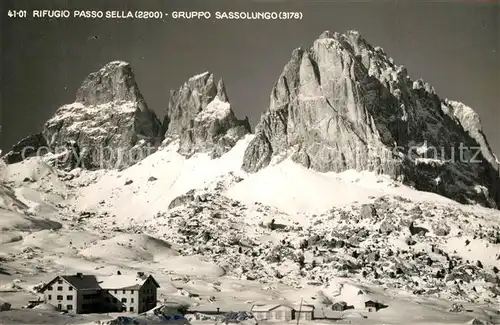 AK / Ansichtskarte Passo_Sella Rifugio Gruppo Sassolungo Passo_Sella