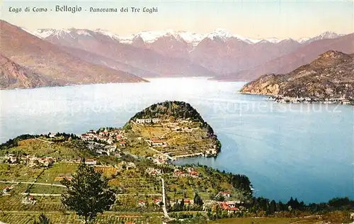 AK / Ansichtskarte Bellagio_Lago_di_Como Panorama dei Tre Laghi Bellagio_Lago_di_Como