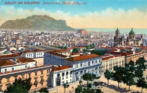 AK / Ansichtskarte Palermo_Sicilia Panorama Monte Pellegrino Palermo_Sicilia