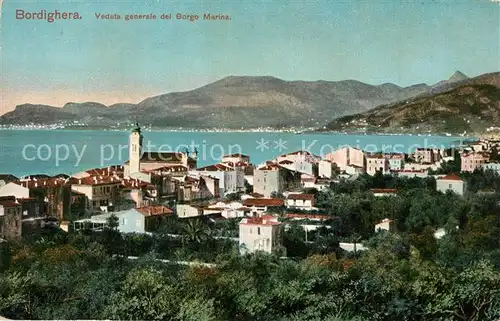 AK / Ansichtskarte Bordighera Panorama Borgo Marina Bordighera
