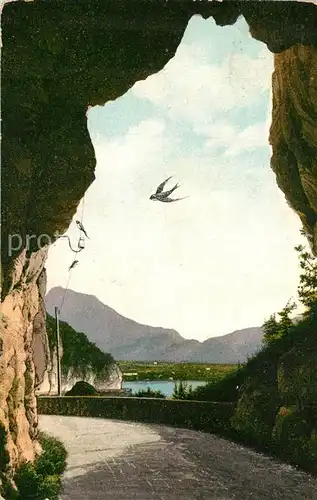 AK / Ansichtskarte Riva_Garda Strada del Ponale Galleria Riva_Garda