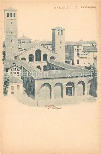 AK / Ansichtskarte Milano Basilica San Ambrogio Milano