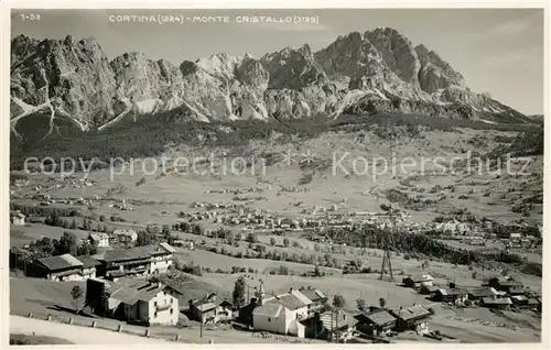 AK / Ansichtskarte Cortina_d_Ampezzo Monte Cristallo Cortina_d_Ampezzo