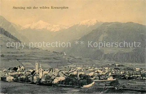 AK / Ansichtskarte Sterzing_Suedtirol Panorama wilde Kreuzspitze Sterzing Suedtirol