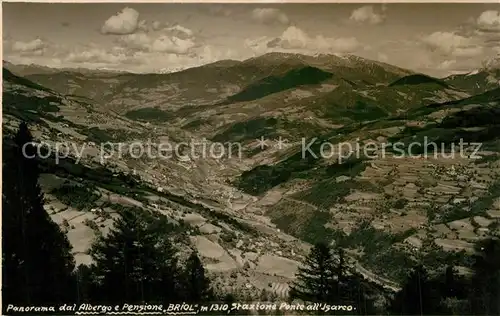 AK / Ansichtskarte Ponte_all_Isarco Panorama dal Albergo Pensione Briol Ponte_all_Isarco