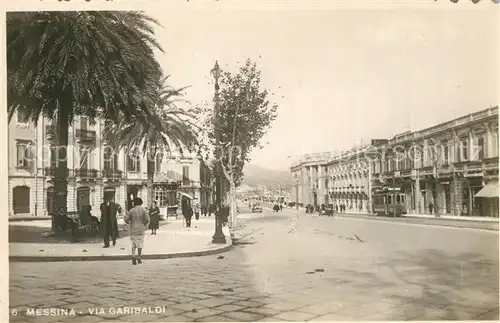 AK / Ansichtskarte Messina_Sicilia Via Garibaldi Messina Sicilia