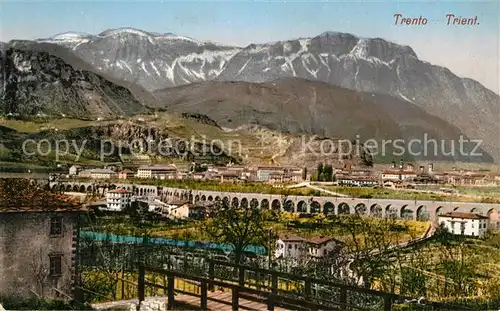 AK / Ansichtskarte Trento Viaduct Panorama Trento