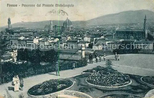 AK / Ansichtskarte Firenze_Toscana Panorama dal Piazzale Michelangelo Firenze Toscana