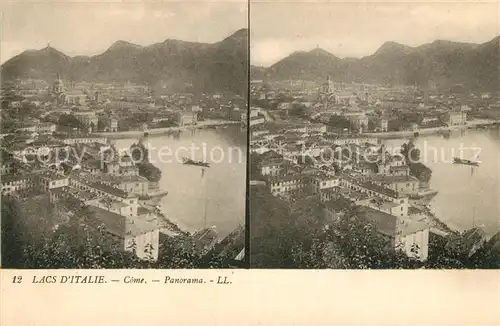 AK / Ansichtskarte Come Lacs IItalie Panorama Come