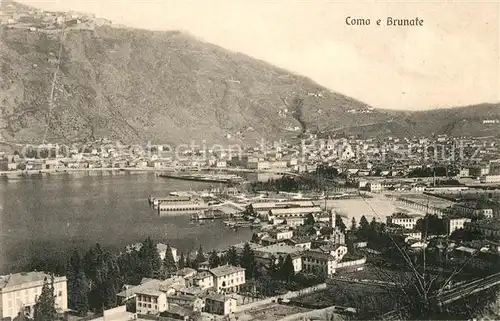 AK / Ansichtskarte Como_Lago_di_Como Brunate Panorama Como_Lago_di_Como