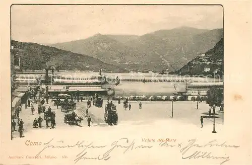 AK / Ansichtskarte Como_Lago_di_Como Uferpromenade Panorama Como_Lago_di_Como
