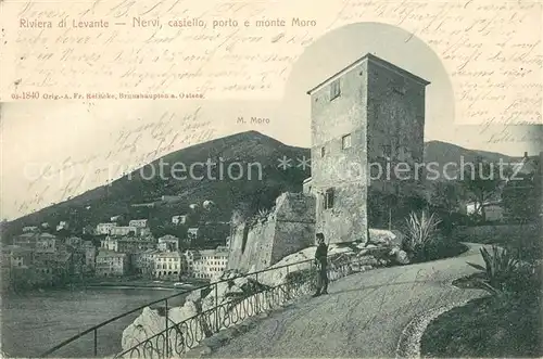 AK / Ansichtskarte Nervi Castello porto monte Moro Nervi