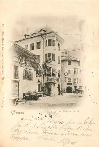 AK / Ansichtskarte Bozen_Suedtirol Batzenhaeusl Bozen Suedtirol