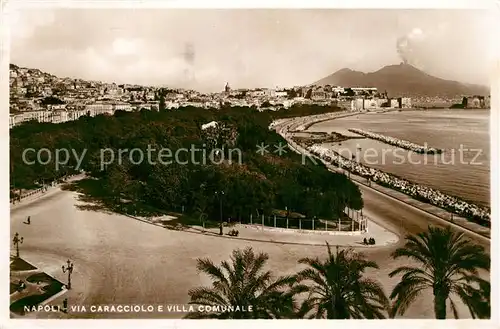 AK / Ansichtskarte Napoli_Neapel Via Caracciolo Villa comunale Napoli Neapel