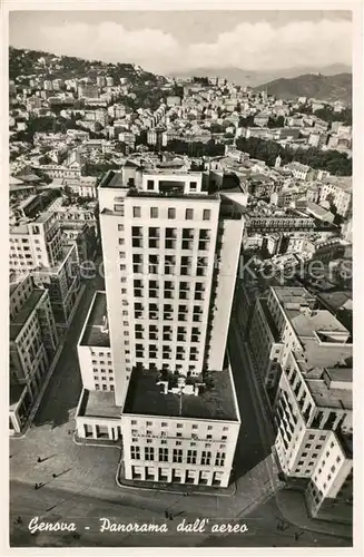 AK / Ansichtskarte Genova_Genua_Liguria Panorama Fliegeraufnahme Genova_Genua_Liguria