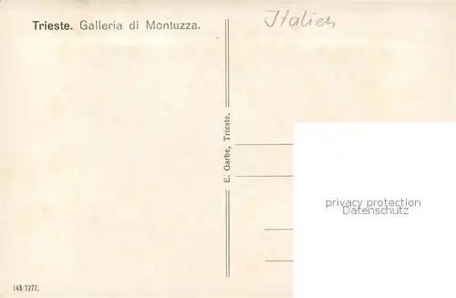 AK / Ansichtskarte Trieste Galleria di Montuzza Trieste