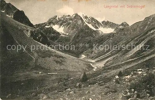 AK / Ansichtskarte Vintschgau_Suedtirol Laengental Sebleskogel Vintschgau Suedtirol