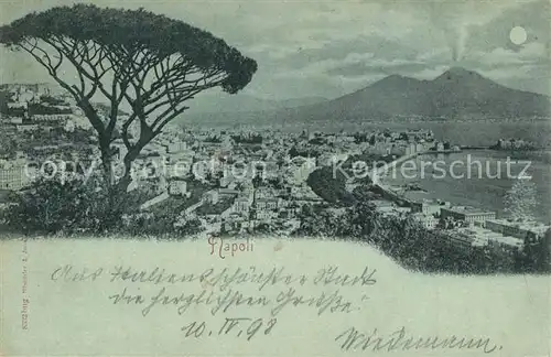 AK / Ansichtskarte Napoli_Neapel Panorama Mondschein Napoli Neapel