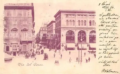AK / Ansichtskarte Roma_Rom Via Bel Corso Roma_Rom
