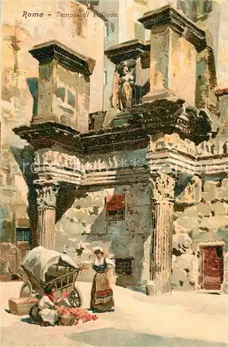AK / Ansichtskarte Roma_Rom Templo di Pallade Litho Roma_Rom