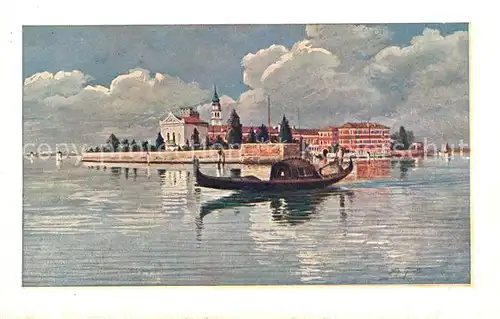 AK / Ansichtskarte Venezia_Venedig Isola degli Armeni Kuenstlerkarte Venezia Venedig