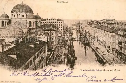 AK / Ansichtskarte Trieste Canal Grande Stadtpanorama Trieste