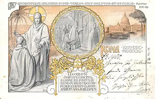 AK / Ansichtskarte Roma_Rom Petersdom Heiligenbilder Roma_Rom