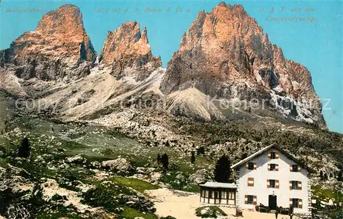AK / Ansichtskarte Sellajochhaus Langkofelgruppe Sellajochhaus