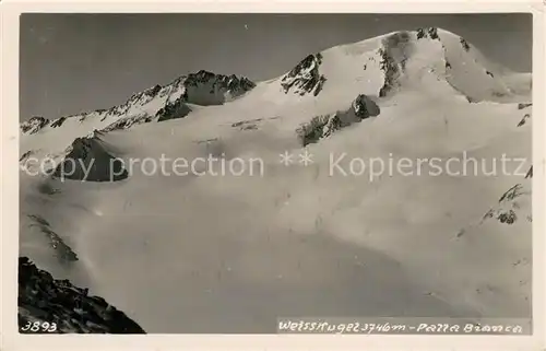 AK / Ansichtskarte Weisskugel Winterlandschaft Weisskugel