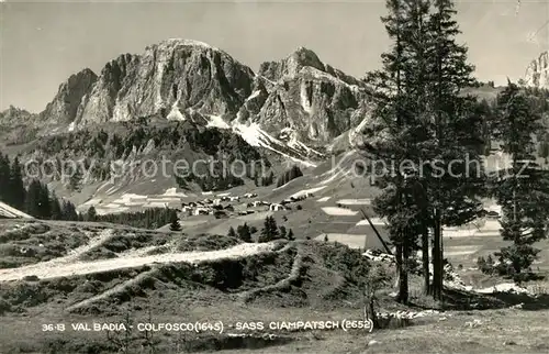 AK / Ansichtskarte Val_Badia Colfosco Sass Ciampatsch Val_Badia