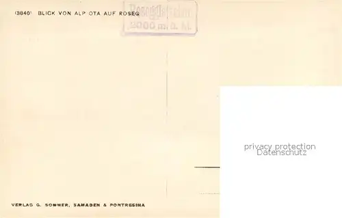 AK / Ansichtskarte Roseg Blick von Alp Ota Roseg