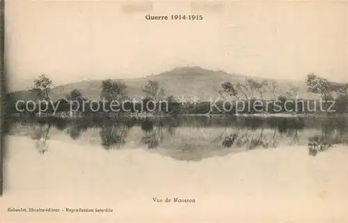 AK / Ansichtskarte Mousson Panorama Krieg 1914  Mousson