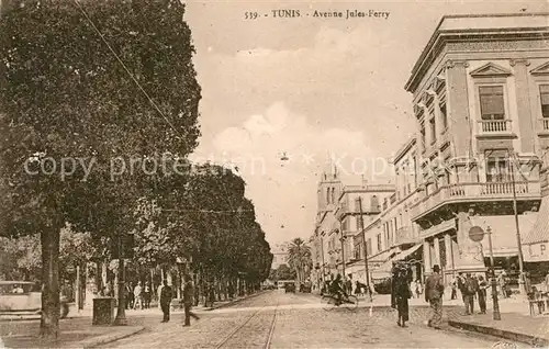 AK / Ansichtskarte Tunis Avenue Jules Ferry Tunis