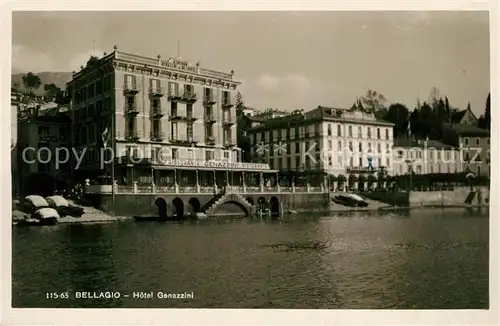 AK / Ansichtskarte Bellagio_Lago_di_Como Hotel Gonazzini Bellagio_Lago_di_Como