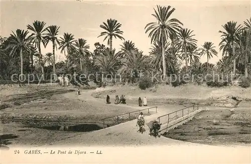 AK / Ansichtskarte Gabes Pont de Djara Gabes