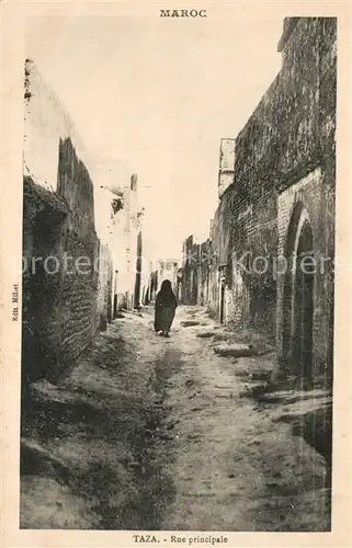 AK / Ansichtskarte Taza_Maroc Rue principale Taza_Maroc