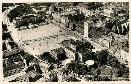 AK / Ansichtskarte Leipzig Fliegeraufnahme Augustusplatz Leipzig