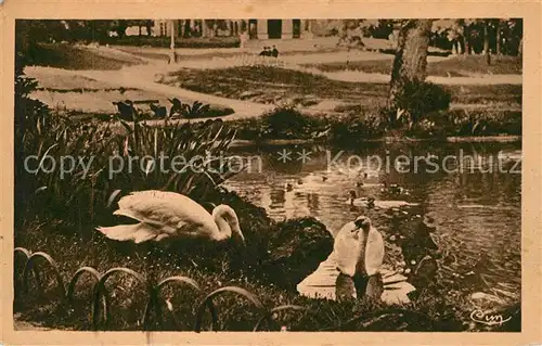 AK / Ansichtskarte Cognac Jardins de lHotel de Ville Le Lac Cognac