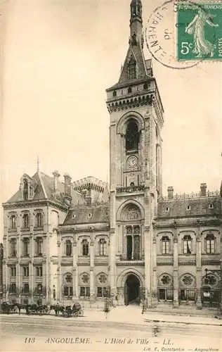 AK / Ansichtskarte Angouleme Hotel de Ville Angouleme