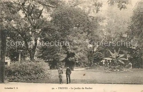 AK / Ansichtskarte Troyes_Aube Le Jardin du Rocher Troyes Aube