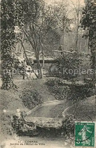 AK / Ansichtskarte Cognac Jardin de lHotel de Ville Cognac