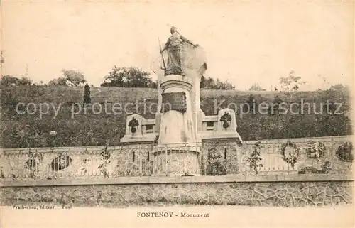 AK / Ansichtskarte Fontenoy__Aisne Monument Fontenoy__Aisne