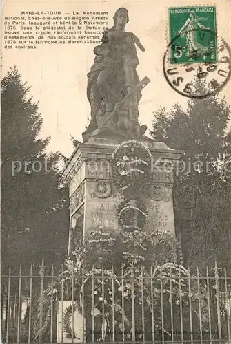 AK / Ansichtskarte Mars la Tour Le Monument Mars la Tour