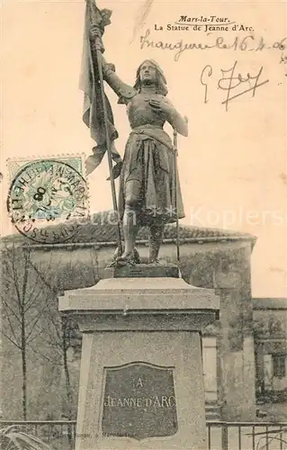 AK / Ansichtskarte Mars la Tour La Statue de Jeanne d Arc Mars la Tour
