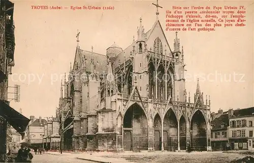 AK / Ansichtskarte Troyes_Aube Eglise St Urbain Troyes Aube