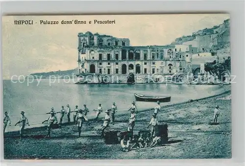 AK / Ansichtskarte Napoli_Neapel Palazzo donn Anna Pescatori Napoli Neapel